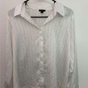 Ann Taylor White Button Down Shirt